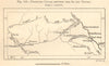Projected Ob–Yenisei (Ket-Kas) Canals Narym Siberia. Sketch map. SMALL 1885