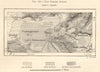Expedition (Ekspeditsii) Novgorod Bay. Posyet. Russia. Sketch map 1885 old