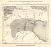 Pechili flood plain. Pei Ho (Hai) river. Tianjin Beijing China sketch map 1885