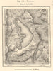 Yunnan (Kunming) & environs plan. Dianchi Pool. China. Sketch map 1885 old