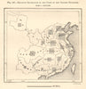 Chinese provinces. Relative Importance of Crops. China. Sketch map 1885