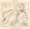Delhi & environs. India. Najafgarh drain. Sketch map 1885 old antique