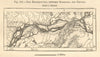 Brahmaputra river between Goalpara & Dhubri. Assam. Sketch map. SMALL 1885