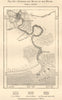 Bangkok and mouth of the Menam. Chao Phraya River. Thailand. Sketch map 1885