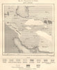 Persia ethnicity tribes race. Aryans Turks Mongols Arabs. Iran. Sketch map 1885