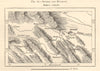 Isfahan and environs. Ispahan. Iran Persia. Sketch map 1885 old antique