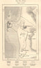Tyre & environs, Lebanon. Sketch map 1885 old antique vintage plan chart