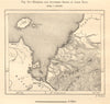 Koarata and Southern Shore of Lake Tana. Bahir Dar. Ethiopia. Sketch map 1885