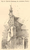 The Old Cathedral, St Augustine, Florida. Cathedral Basilica 1885 print