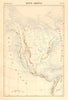 North America. Physical. Mountains & rivers 1886 old antique map plan chart
