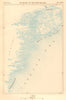 The Bugri of the Caspian Sea. Russia. Astrakhan. Volga Delta 1886 old map