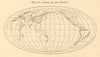 Basin of the Pacific. Pacific Ocean. SMALL sketch map 1886 old antique