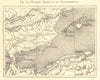 Western Mediterranean. Spain. Morocco Algeria Balearics. Sketch map 1886