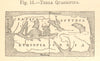Terra Quadrifida. Rhodes Celtica Scythia Ethiopia India. SMALL sketch map 1886