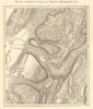 Indented Plateau of Nantua - Department Ain. Sketch map 1886 old antique