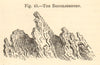The Brigelserhorn. Switzerland. SMALL. Mountains 1886 old antique print
