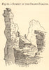 Summit of the Grand Paradis. Italy. Gran Paradiso. SMALL 1886 old print