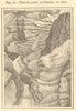 The Glacier of Gietroz in 1818. Switzerland. Verbier. SMALL sketch map 1886