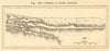 Grotto of Lueg, Illyria. Slovenia. Predjama. SMALL sketch map. Caves 1886