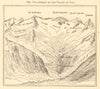 Cirque du Lys. Hautes-Pyrénées. Cauterets Maupas Crabioules. Sketch map 1886