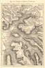 Burgundy valleys. Côte-d'Or. Flavigny-sur-Ozerain Pouillenay. Sketch map 1886