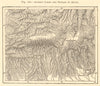 Olt River ancient lakes gorges Romania Sibiu Brasov Transylvania Sketch map 1886