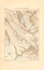 Glaciers of Geisberg. Austria 1886 old antique vintage map plan chart
