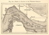Scheldt. Zuid-Beveland Schore Ossenisse Kruiningen Waarde. SMALL sketch map 1886