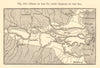 Po dikes & delta. Italy. Padua Cremona Parma Venice. SMALL sketch map 1886