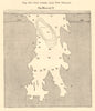 Gap formed nearby New Orleans. Louisiana. Mississippi River. Sketch map 1886