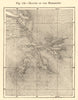 Mouths of the Mississippi. Louisiana. Sketch map 1886 old antique chart