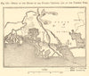 Rhône delta - 4th & 19th centuries. Bouches. Arles Camargue. Sketch map 1886