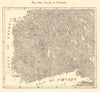 Lakes of Finland. St Petersburg. Sketch map 1886 old antique plan chart
