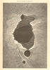Crater of Mauna Loa. Hawaii. Sketch map 1886 old antique plan chart