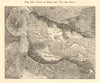 Etna cone & Val del Bove. Sicily. 1766 1785 1787 1809 1819 1852. Sketch map 1886