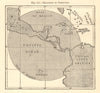Eruption of Coseguina. Central America. Sketch map 1886 old antique chart