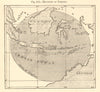 Mount Tambora or Tomboro eruption. Sumbawa 1815. Indonesia. Sketch map 1886