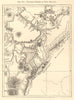 Volcanic Region of New Zealand. Lake Taupo. Sketch map 1886 old antique