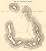 Keeling Atoll. Indian Ocean. SMALL sketch map 1886 old antique plan chart
