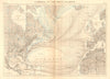 Currents of the North Atlantic Ocean 1886 old antique vintage map plan chart