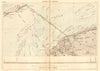 Strait of Dover. Kent. Projected Channel Tunnel. Calais 1886 old antique map