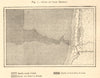 Gulf of Cape Breton. Landes. Capbreton. Sketch map 1886 old antique chart