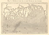 Ganges delta sea depths. Bangladesh. Calcutta Sundarbans. SMALL sketch map 1886