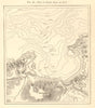 Bay of Saint Jean de Luz. Pyrénées-Atlantiques. Sketch map 1886 old