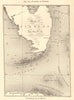 Straits or Channel of Florida. Cuba Keys Pai-hai-o-ki. Sketch map 1886 old