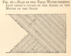 2 tsunamis crossing. Banks at the mouth of the Seine. France. SMALL 1886 print