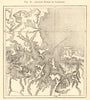 Ancient fjords of Carentan. Manche. Sketch map 1886 old antique plan chart
