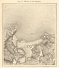 Mouth of the Bidasoa. Pyrénées-Atlantiques. Irun Hendaye. Sketch map 1886