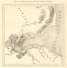 Bahr-el-Assal and the Gulf of Tajura. Djibouti. Tadjoura. Sketch map 1886