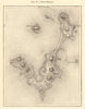 Nossi-Mitsiou. Madagascar. Nosi Mitsio. Sketch map 1886 old antique chart